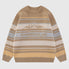 Color-blocked Stripe Sweater