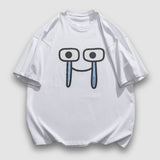 Cartoon Emoticon Printed Tee