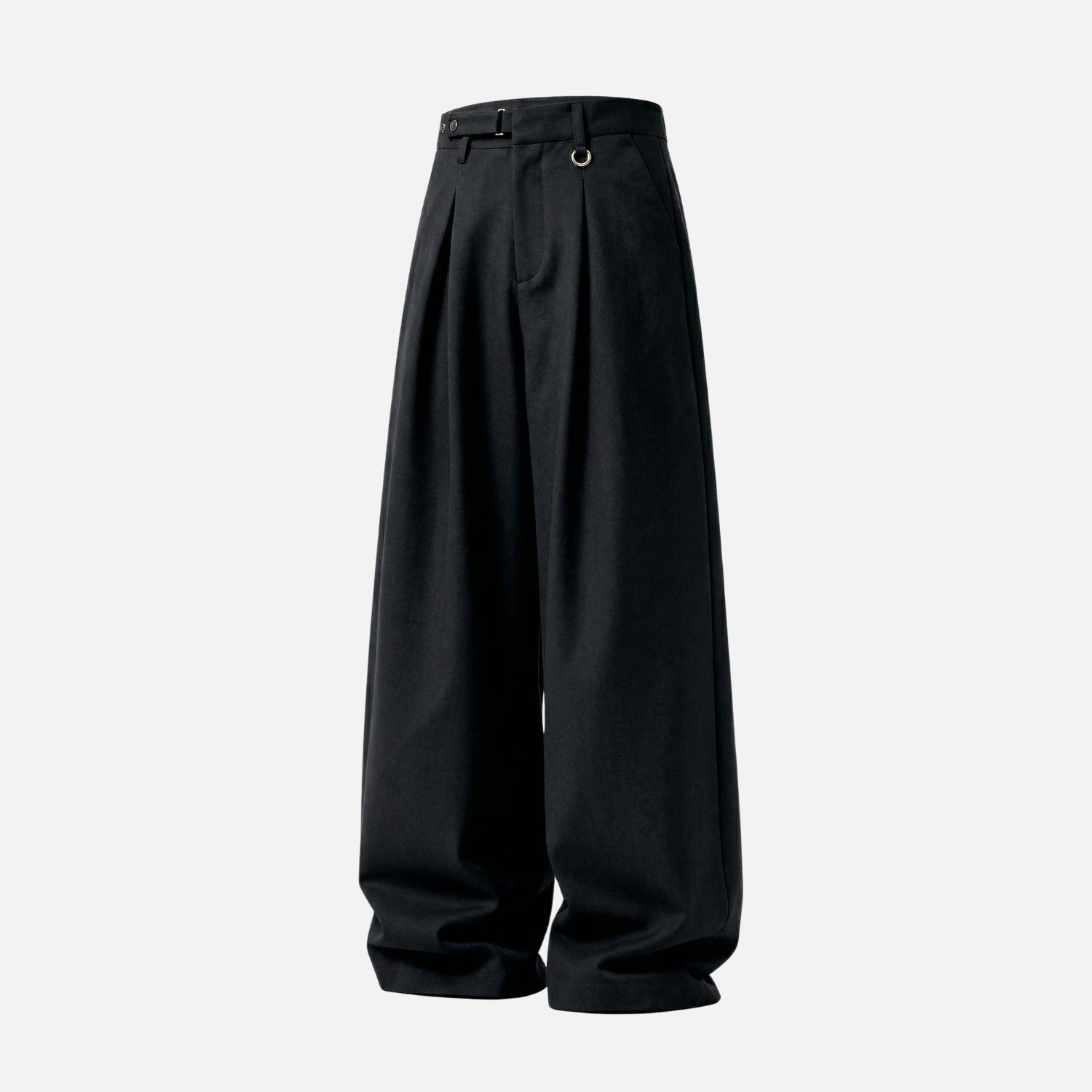 Old-Money Curved Tailored Pants