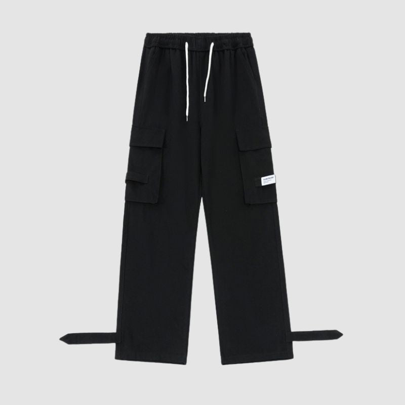 Simple Solid Color Cargo Pants