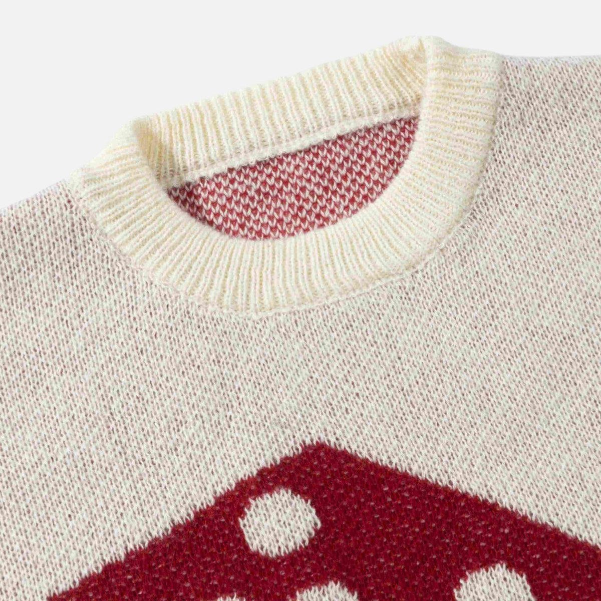 Dice Jacquard Crewneck Sweater