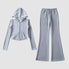 Chic hooded tracksuit set