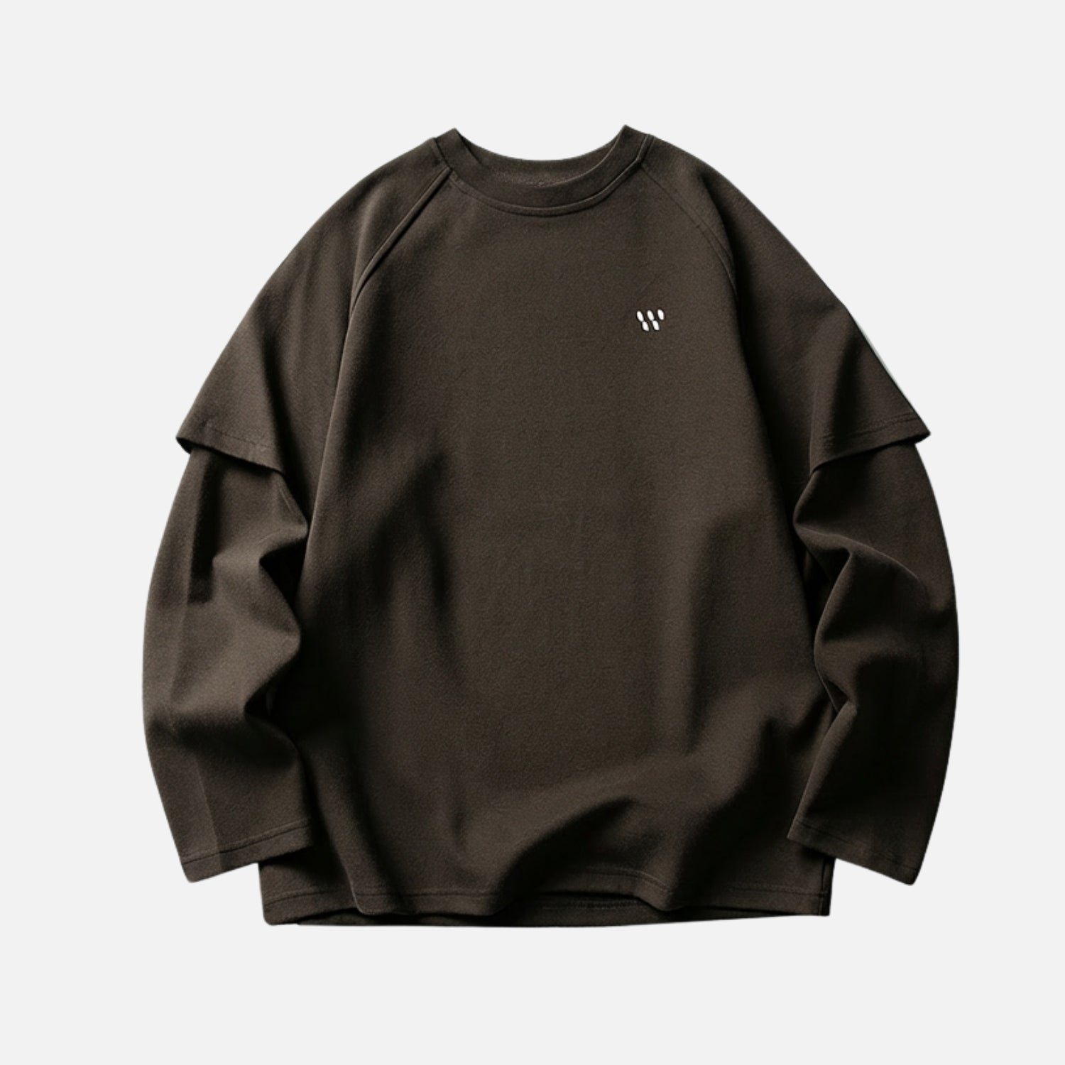 Droplet Print Layered Sweatshirt