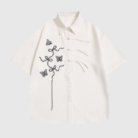 Minimalist Embroidered Art Shirt