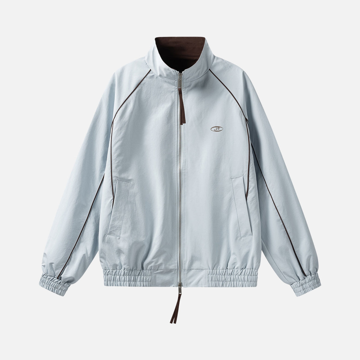 Colorblock Utility Stand Collar Jacket