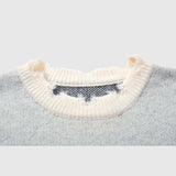 Vintage Distressed Smiley Sweater