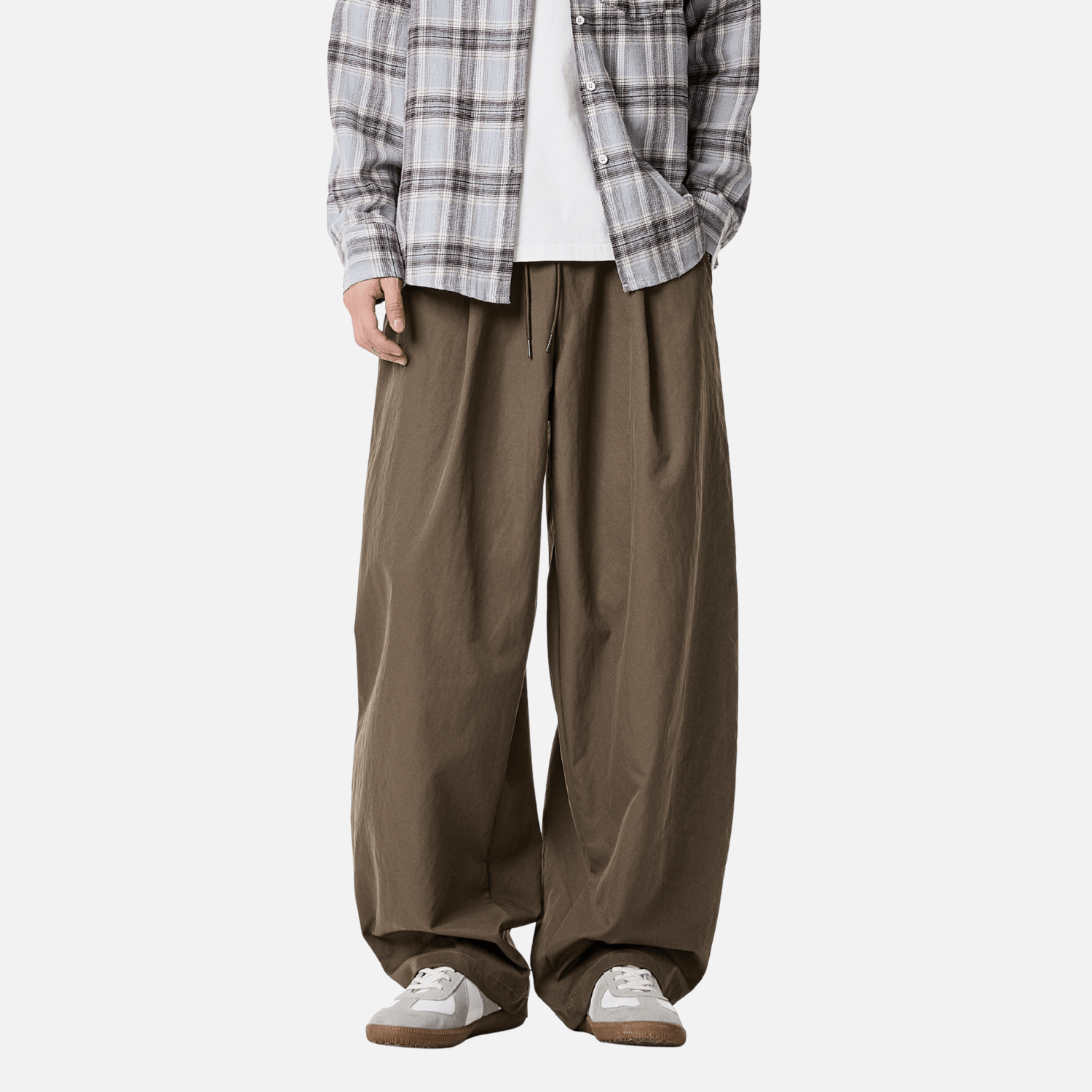 Pleated Blade Casual Joggers