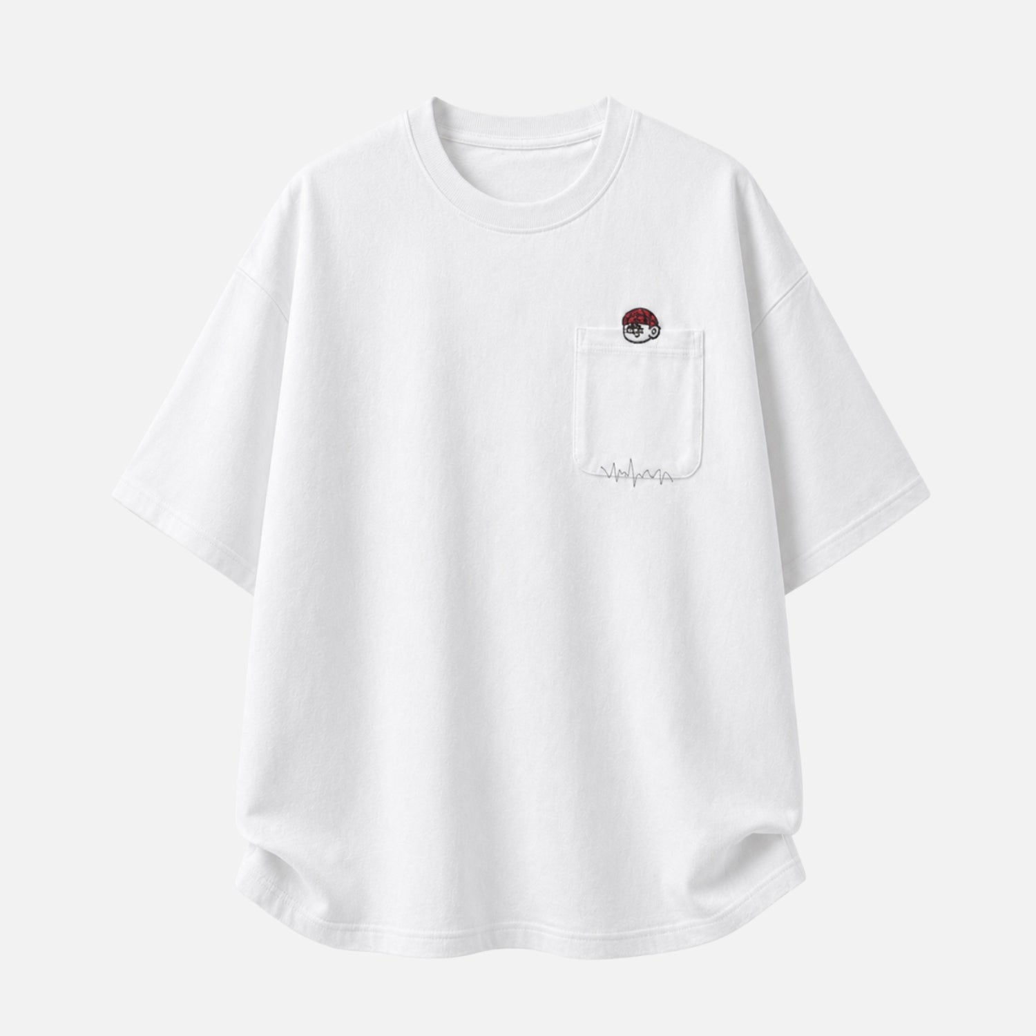 Retro Embroidery Cotton T-Shirt