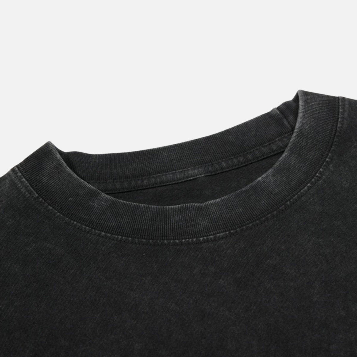 Washed Faux-Layered Long Sleeve Tee