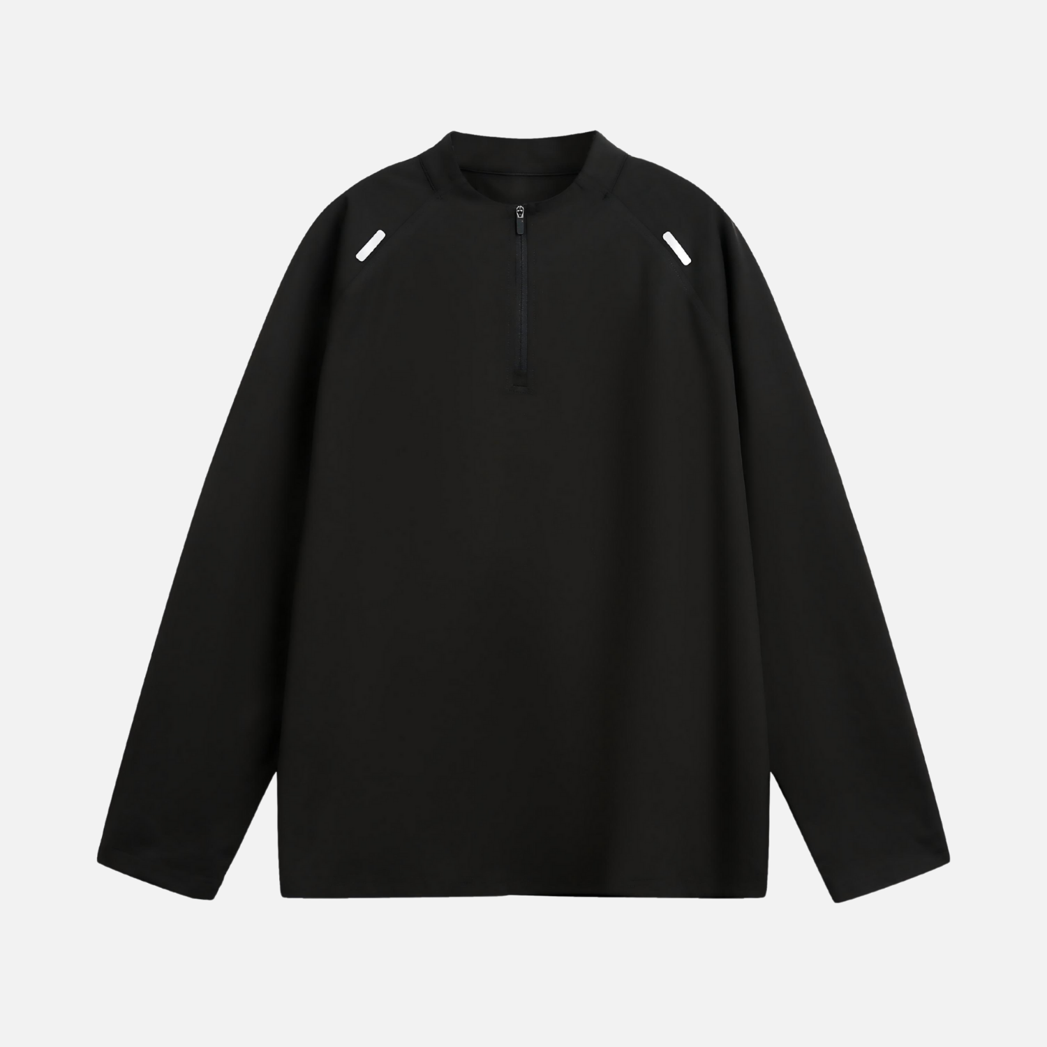 Half-Zip Stand-Collar Reflective Tee