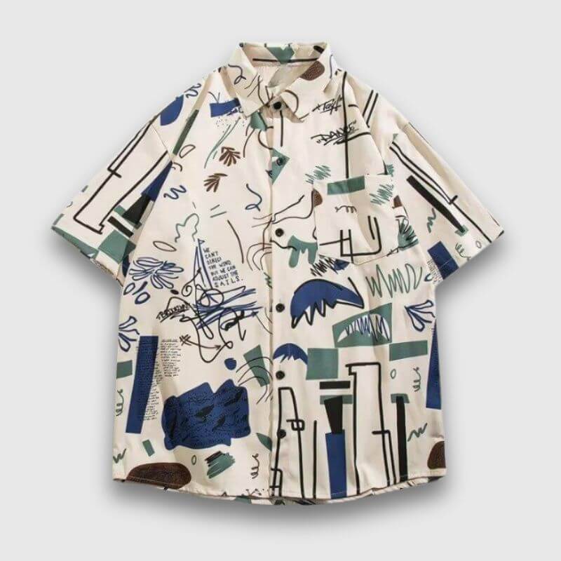 Graffiti-Shirts mit Farbblock-Design