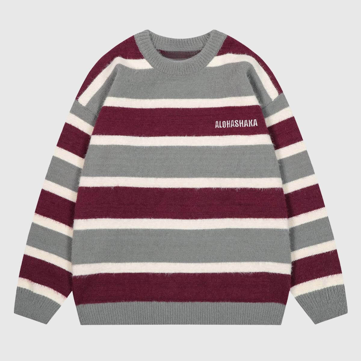 Suéter de punto a rayas vintage