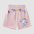 Hollow Head Letter Print Shorts