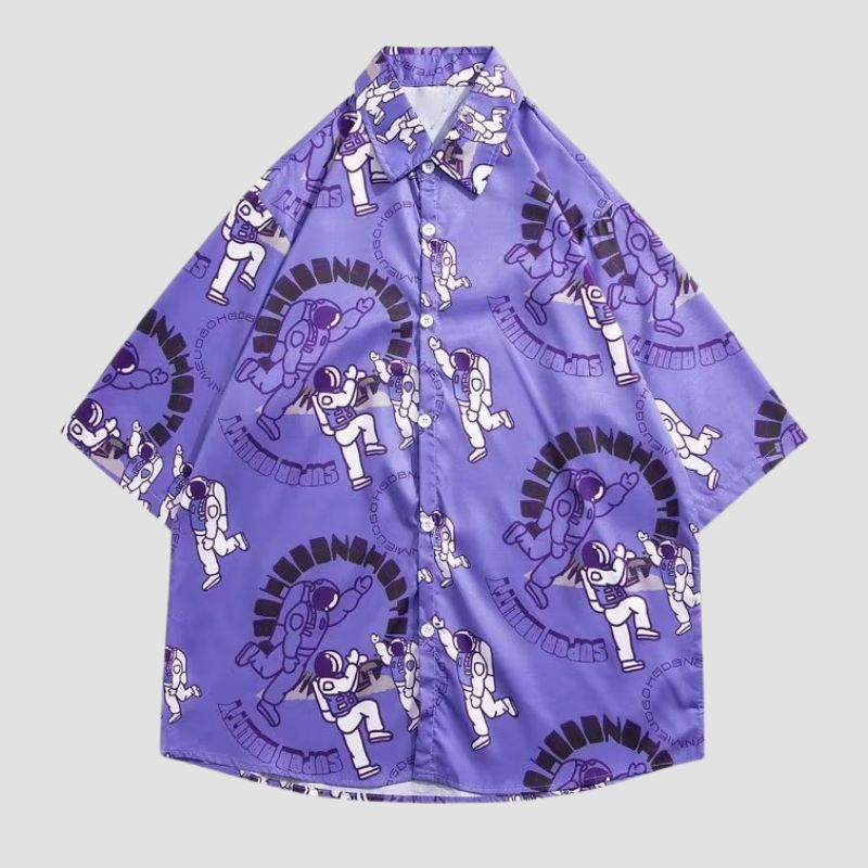 Hemden mit Astronauten-Print