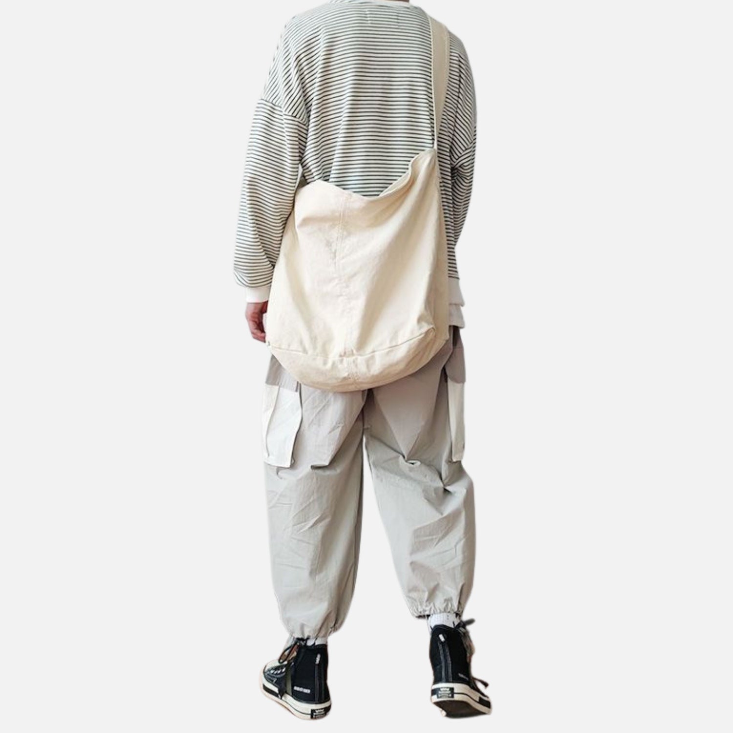Large-Capacity Canvas Shoulder Bag
