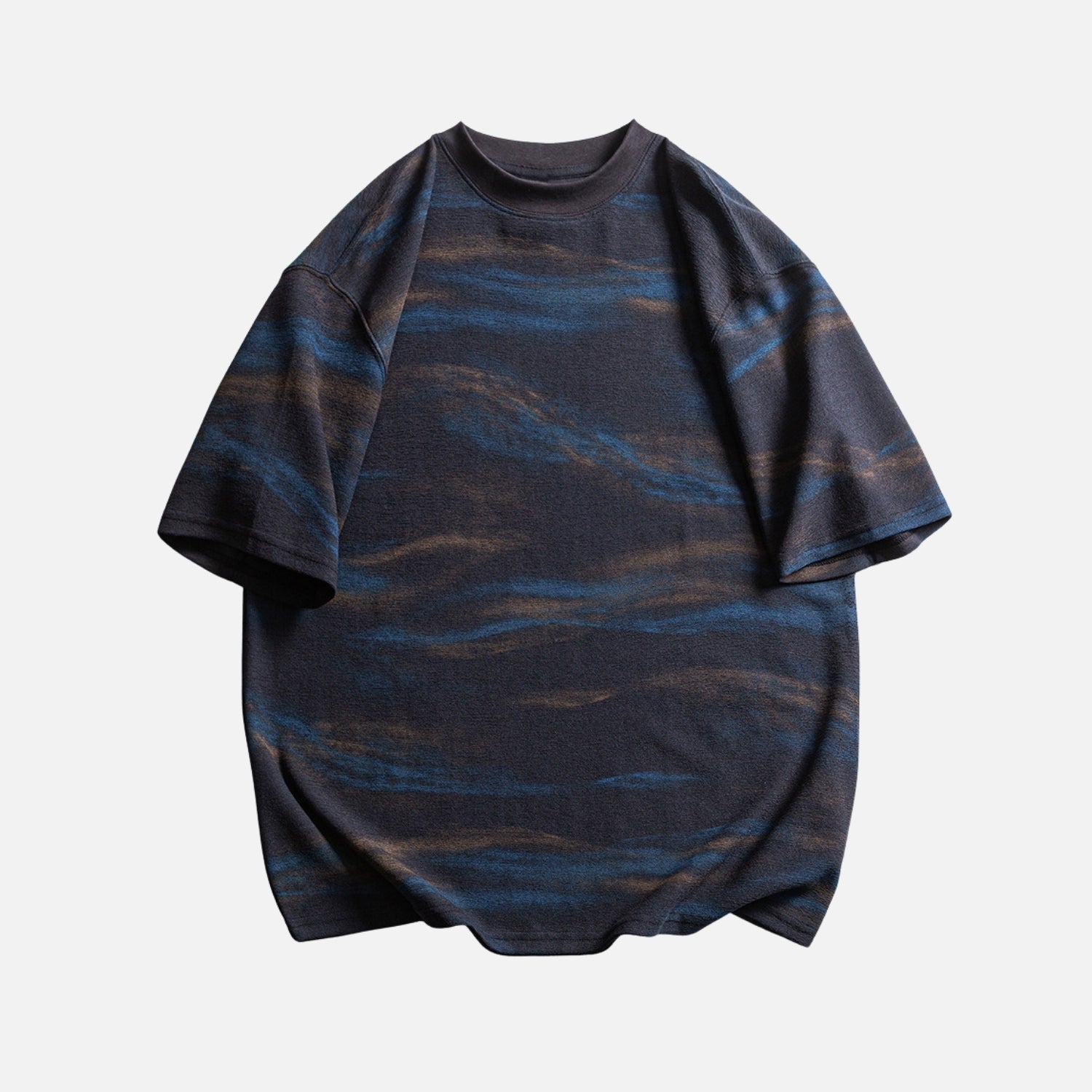 Graphic Colorblock Crewneck Tee