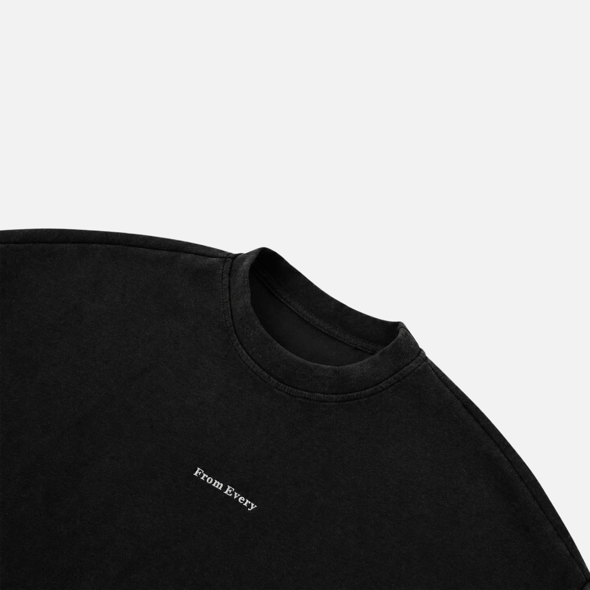 Zweilagiges Sweatshirt mit Rundhalsausschnitt