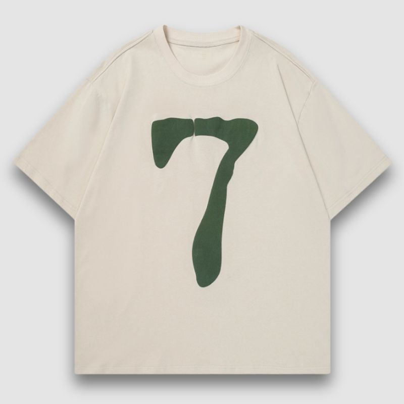 Number Printed Design Tee