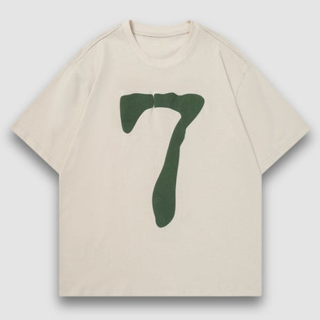 Number Printed Design Tee