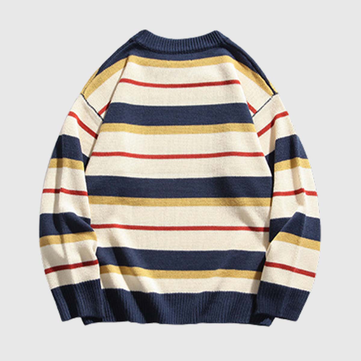 Striped Stitch Knit Sweater