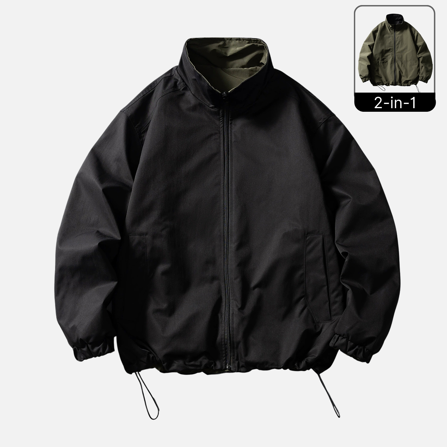 Reversible Techwear Utility Jacket