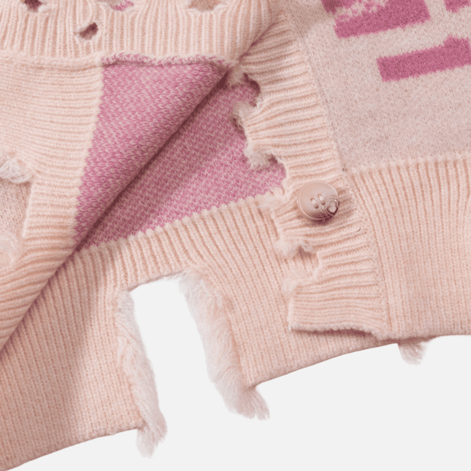 Vintage Distressed Strickjacke