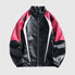 Colorblock PU Moto Jacket