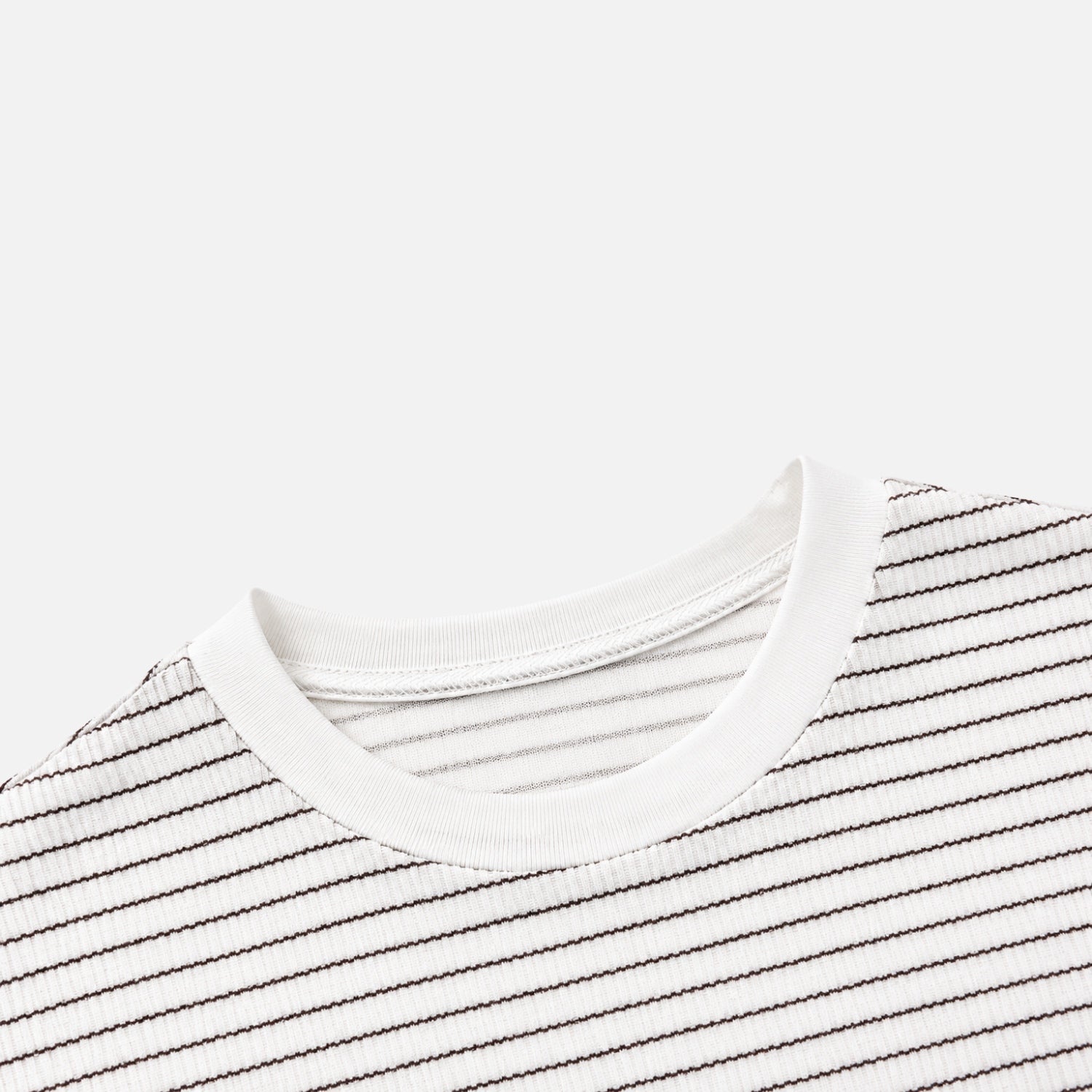 Minimal Striped Crewneck Tee