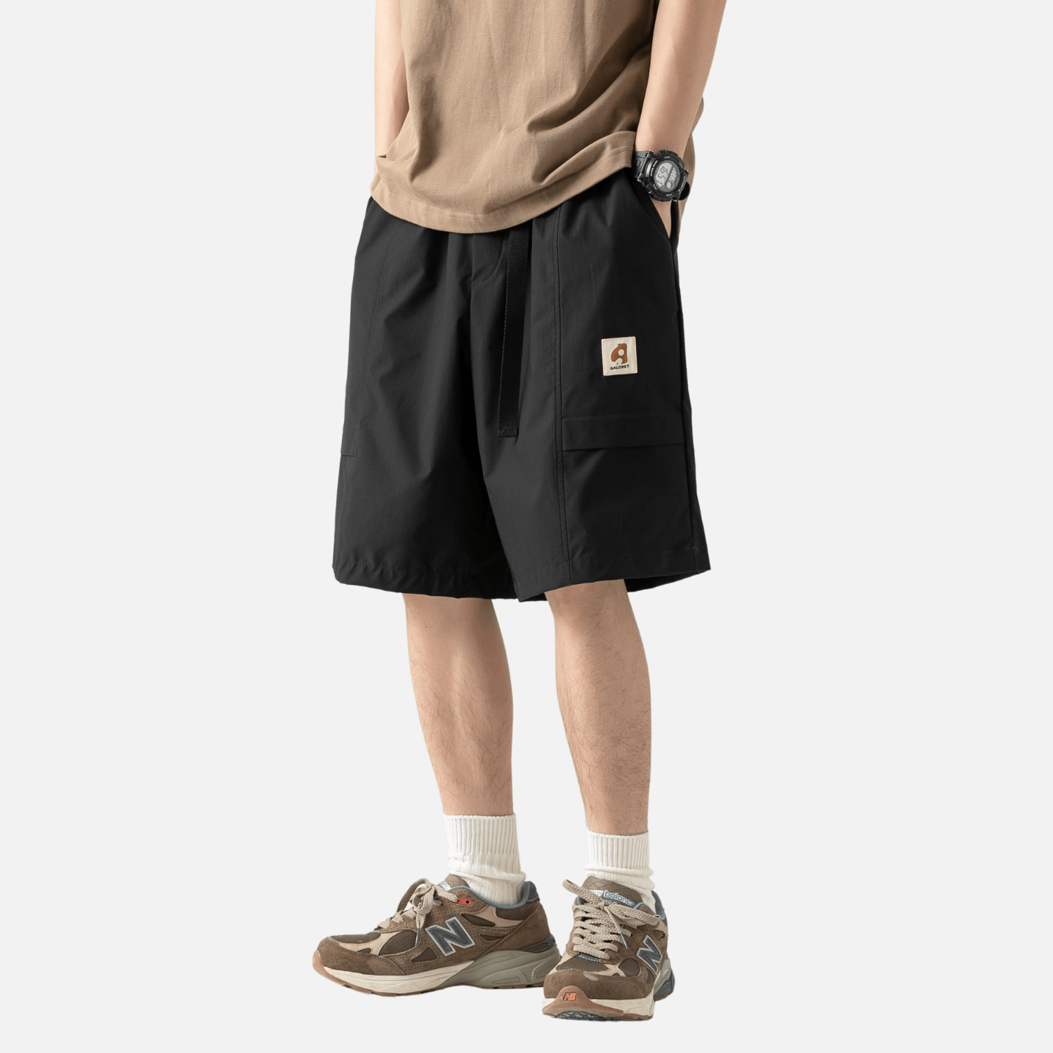 Cargo-Shorts mit Schnallengürtel