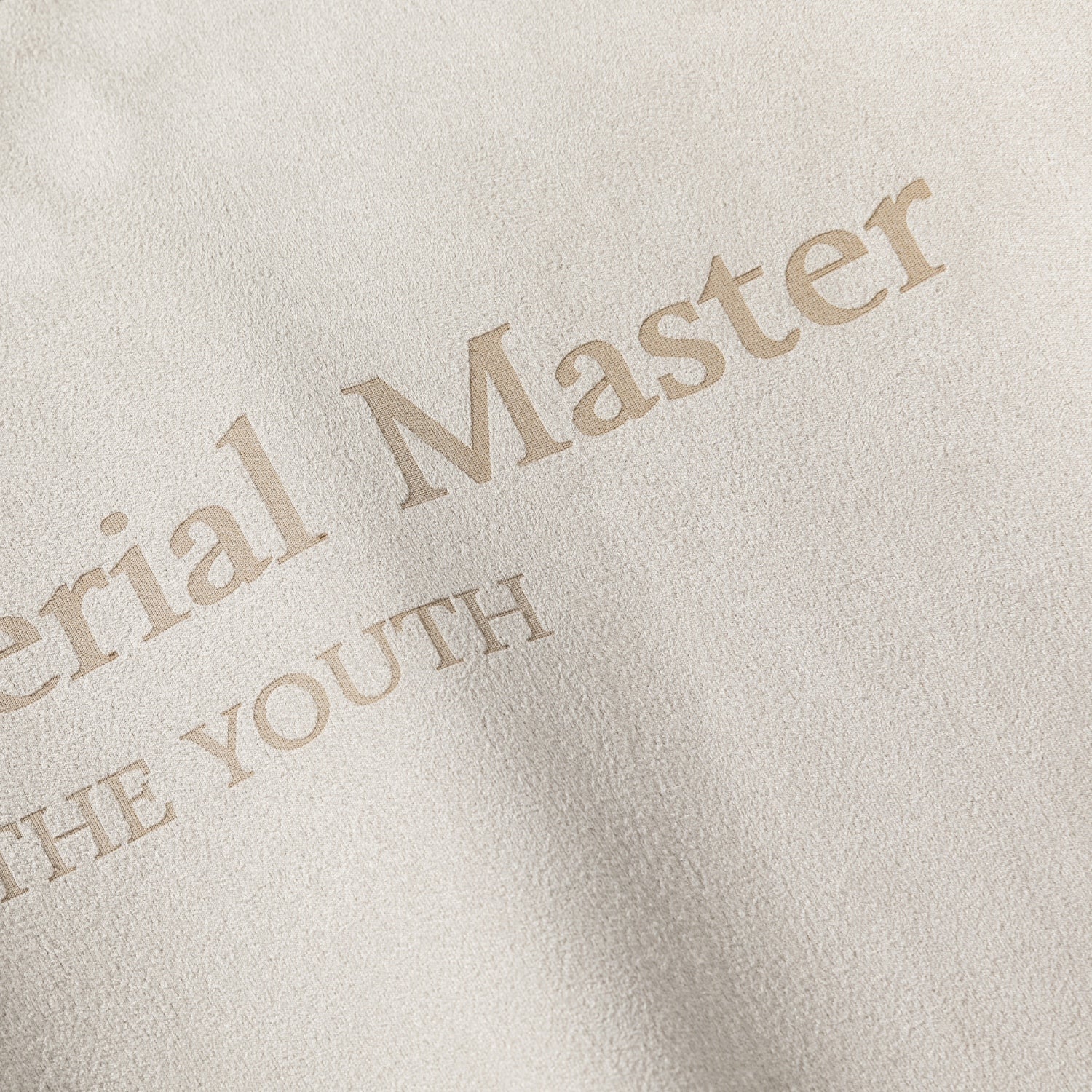 Vintage Suede-Look Crewneck Sweatshirt