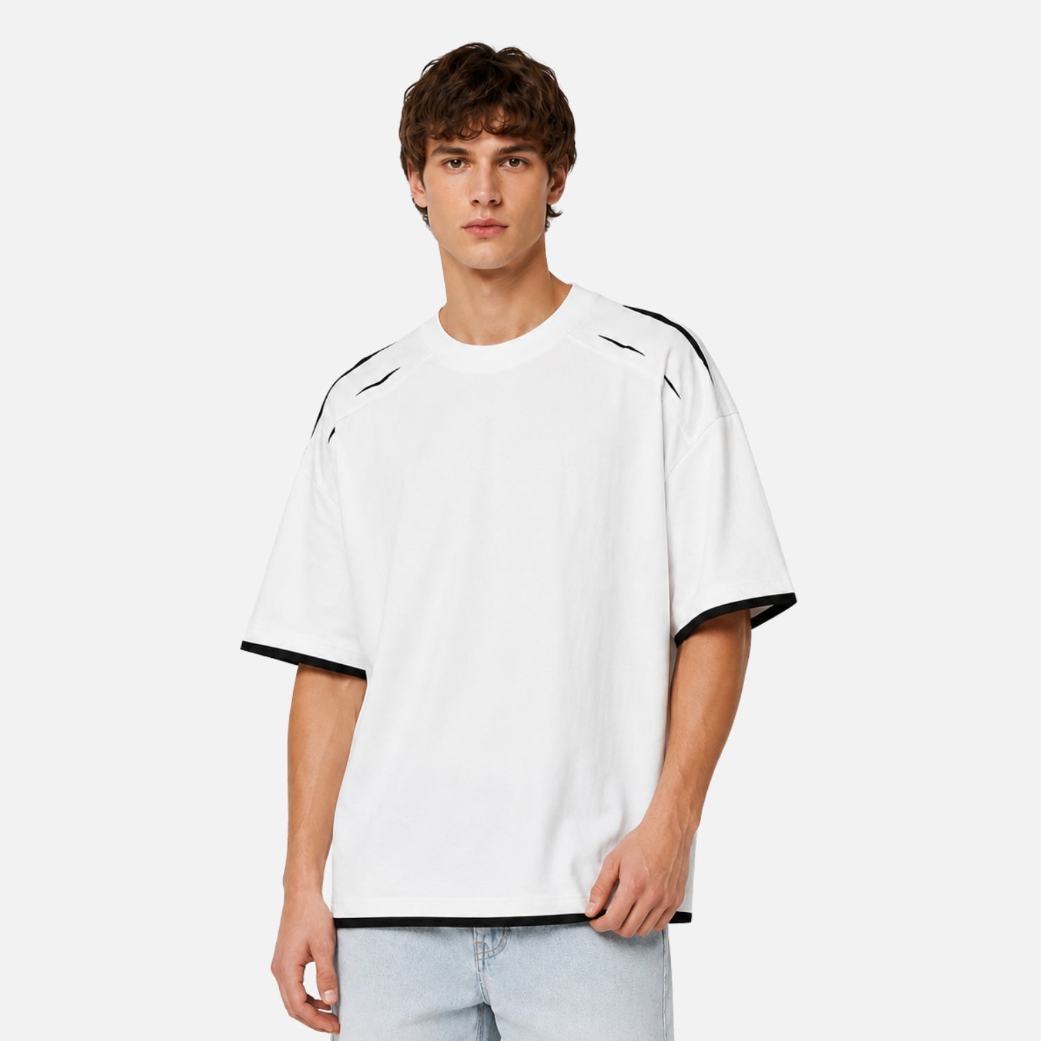 Faux-Layered Letter Graphic Tee