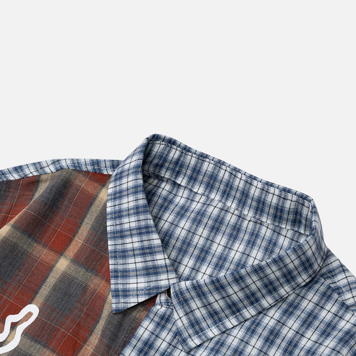 Japanese Vintage Colorblock Cotton Shirt