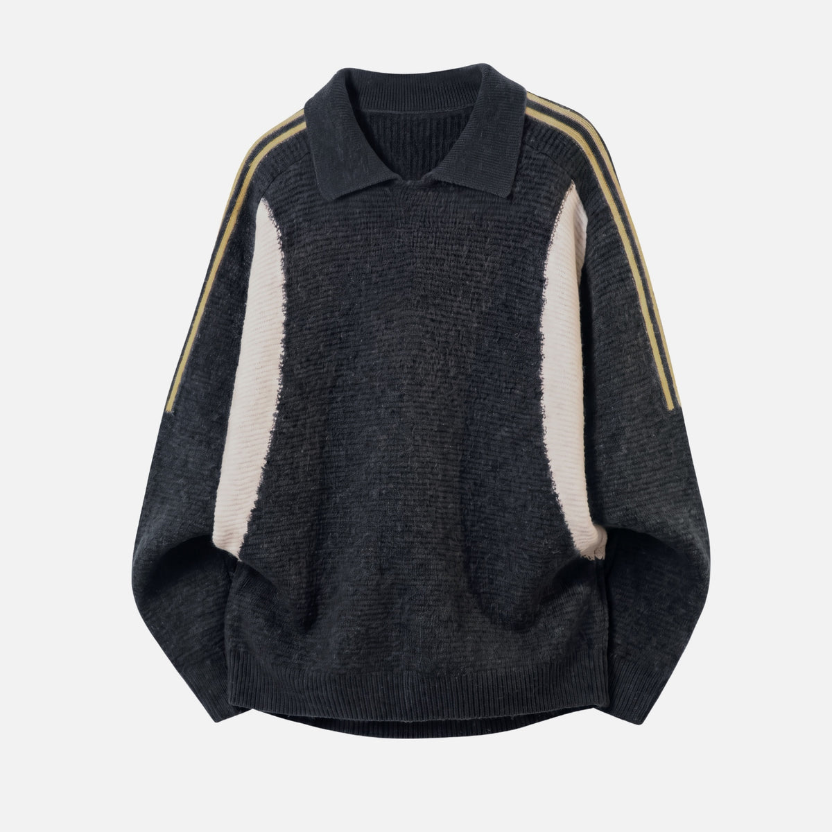 Vintage Colorblock Polo Sweater