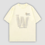 Letter Embroidered Tee