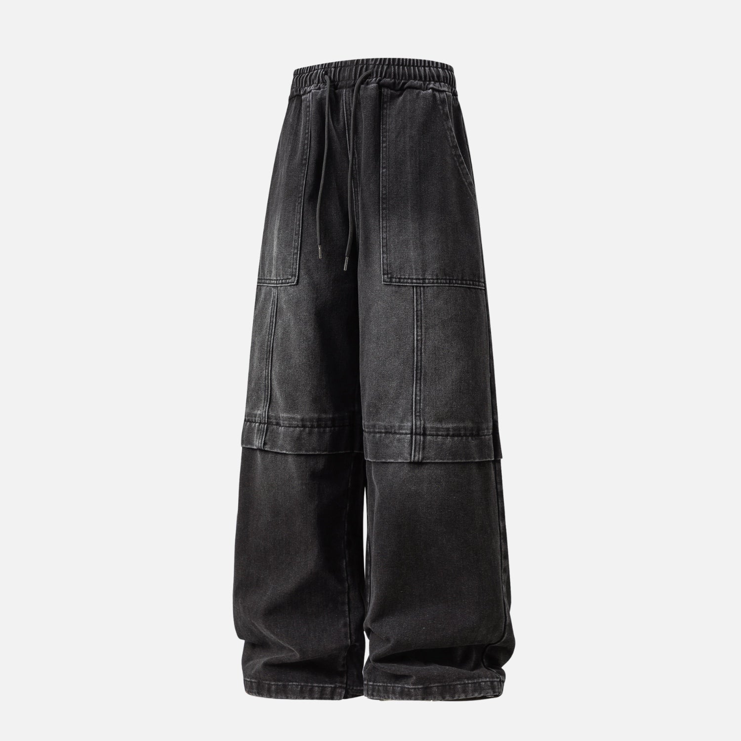 Vintage-Jeans mit gewaschenen Einsätzen