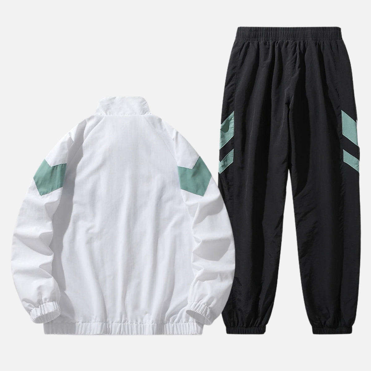 Taffeta Jacket and Casual Pants Set