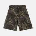 Leopard Print Cargo Shorts