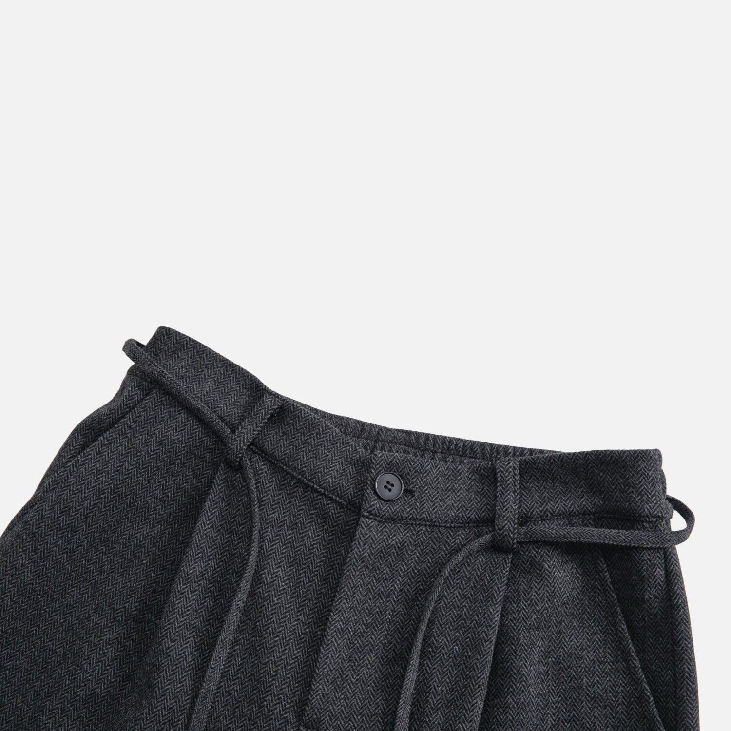 Vintage Old-Money Wool-Texture Trousers