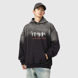 Silhouette letter print Hoodie