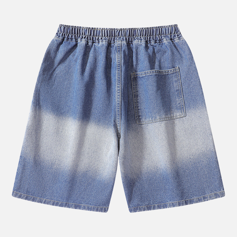 Denim-Shorts mit Farbverlauf