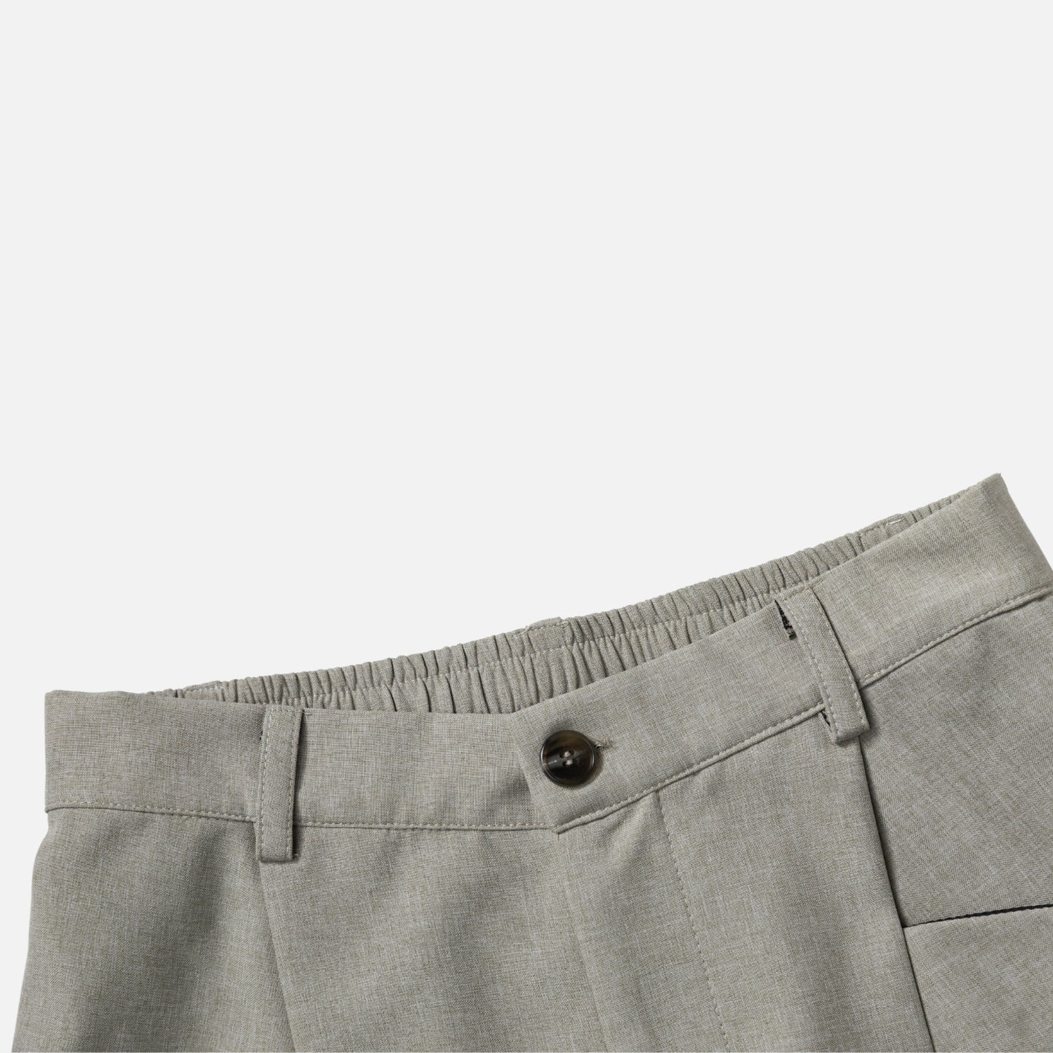 Pantalons Bermuda à texture de lin