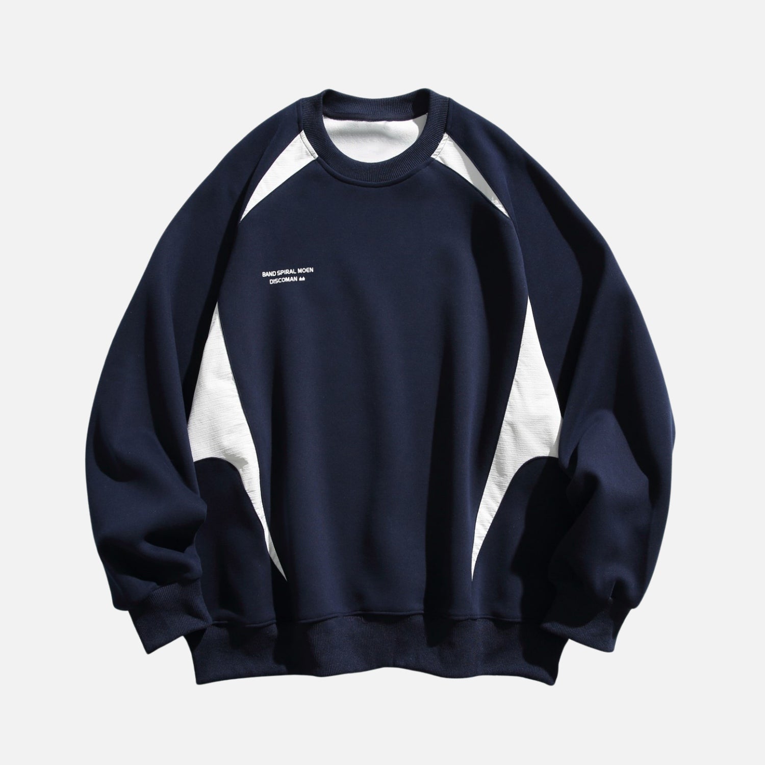 Colorblock Patchwork Crewneck Sweatshirt