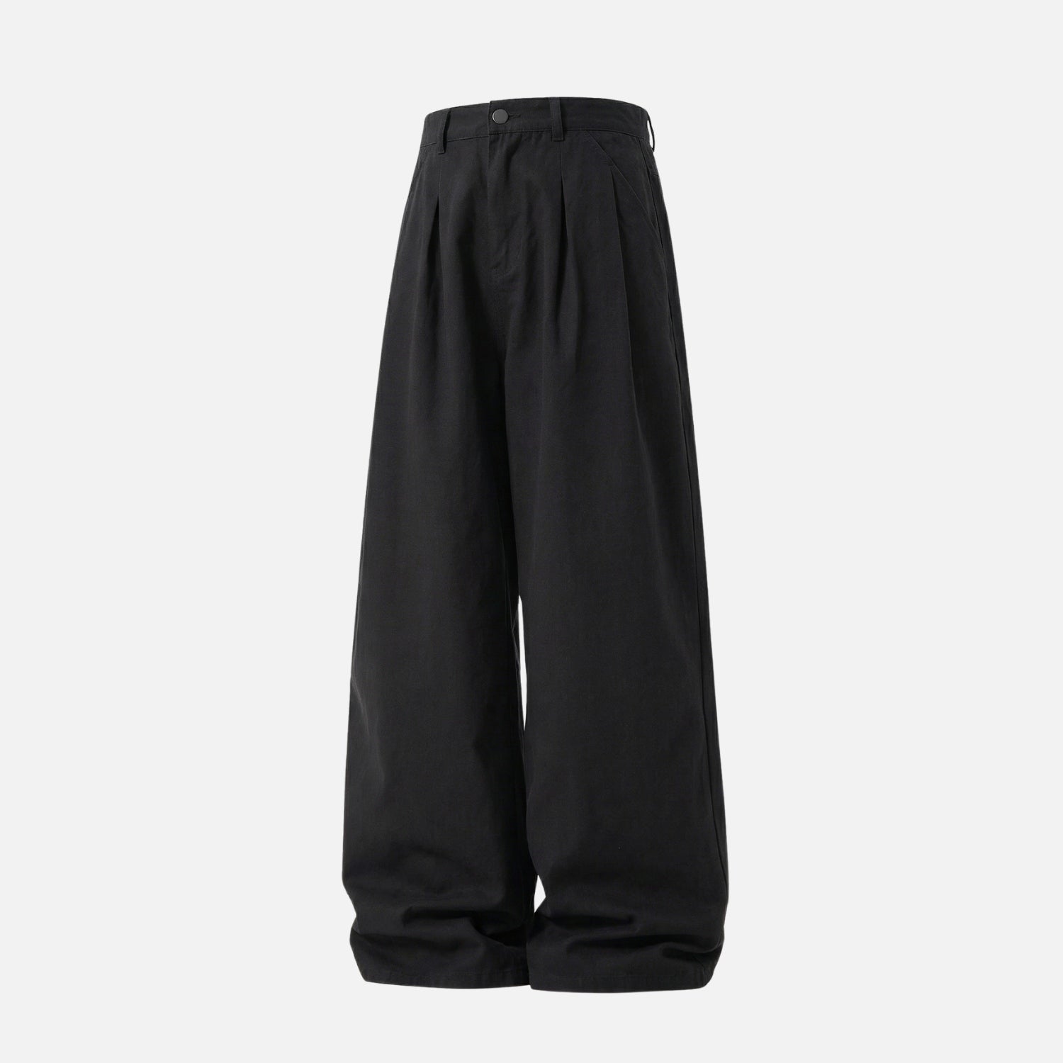 Vintage Double-Pleated Baggy Pants