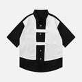 Contrast Patchwork Shirts