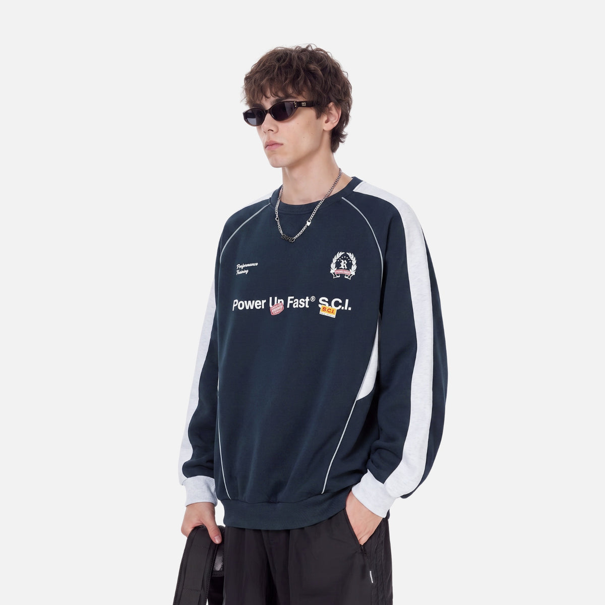 Vintage Racing Raglan Sweatshirt