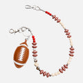 American Football Beaded Wallet Chain