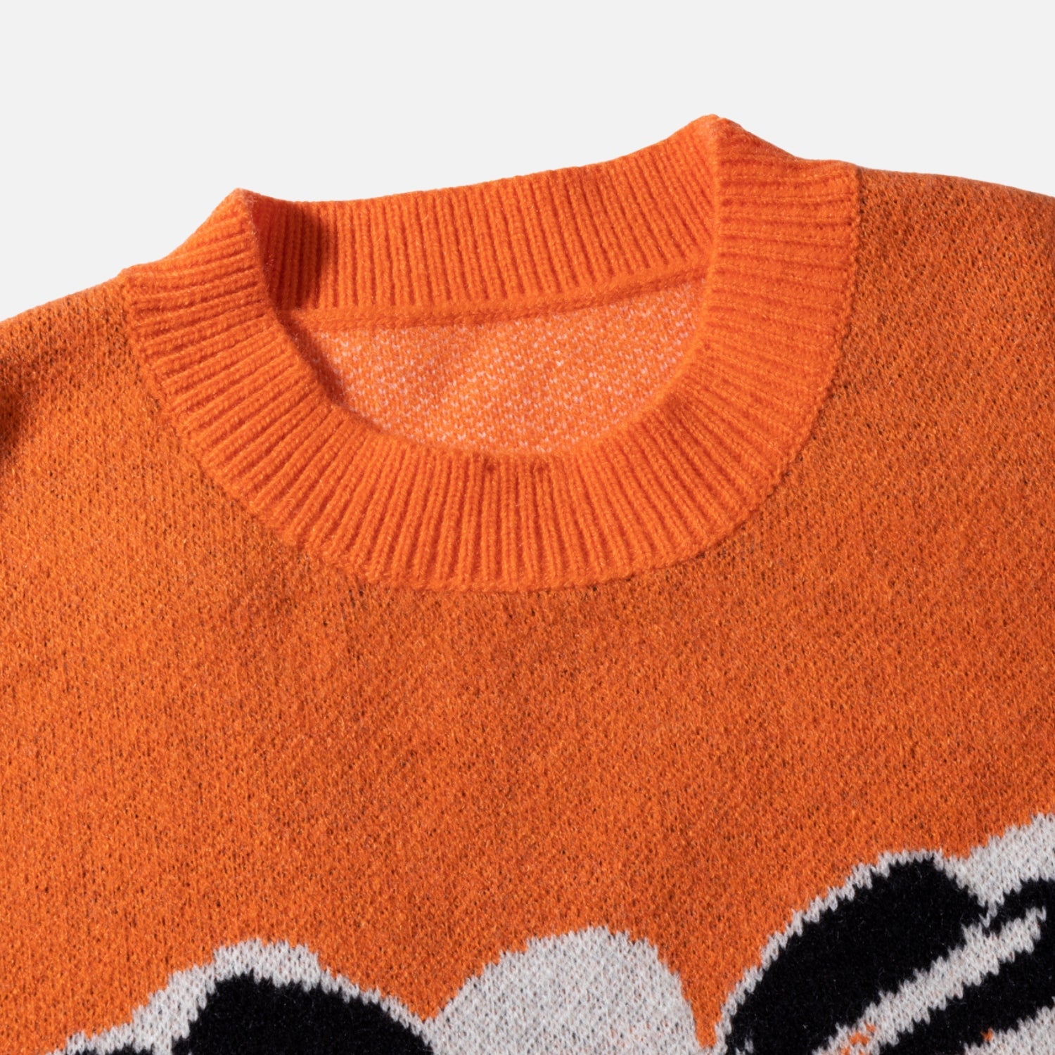 "Heart" Skeleton Pattern Knit Sweater