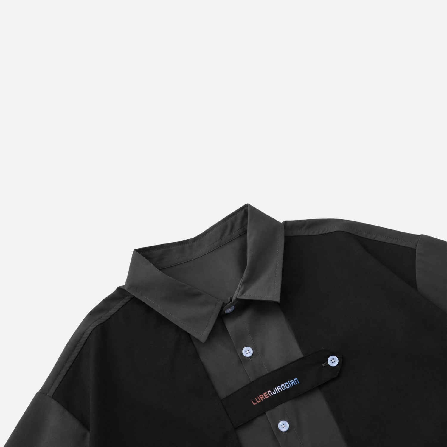 Contrast Patchwork Shirts