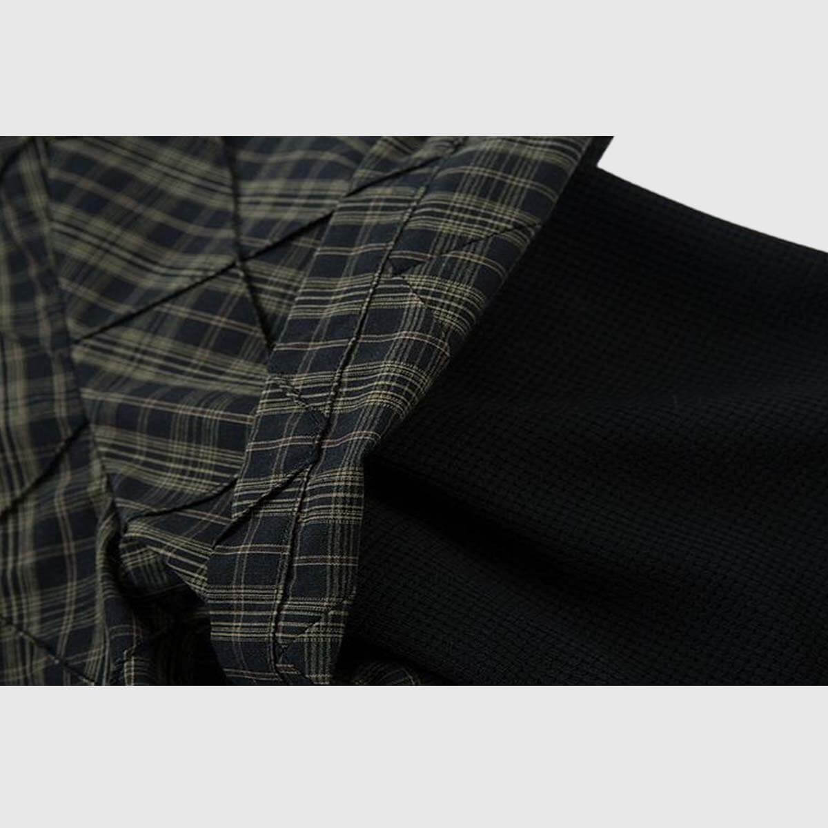 Vintage Plaid Layered Shirt