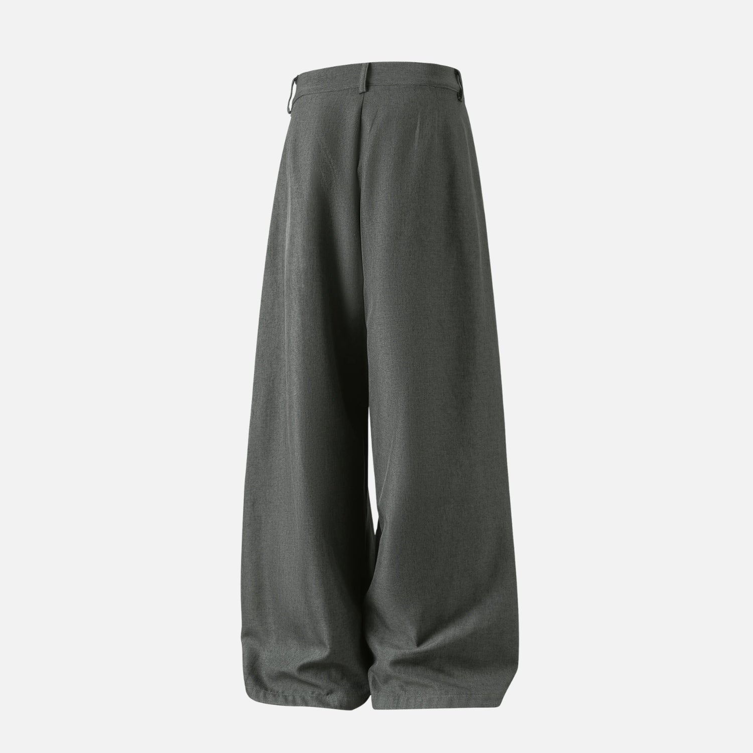 Elegant Pleated Texture Trousers